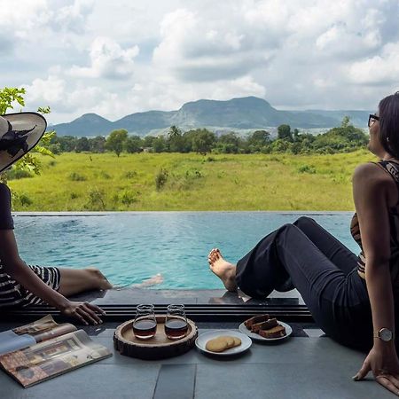 Two Villa By Stayvista With Infinity Pool, Farm & Mountain Views, Modern Interiors Karjat Exteriör bild